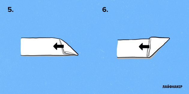 Как хранить пакеты: Сделайте треугольный карман