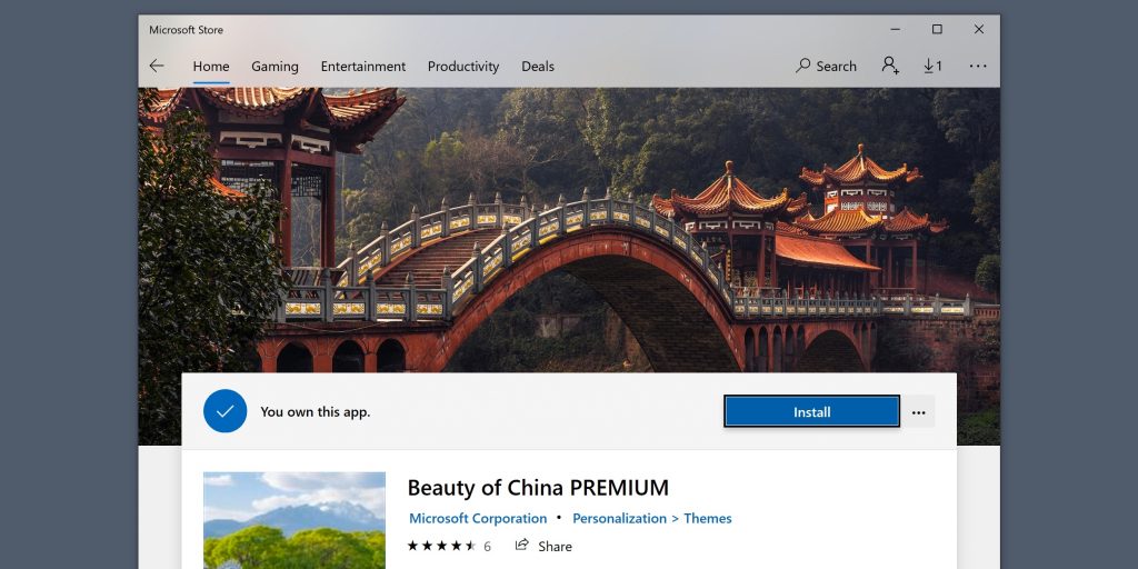 Темы для Windows 10: Beauty of China