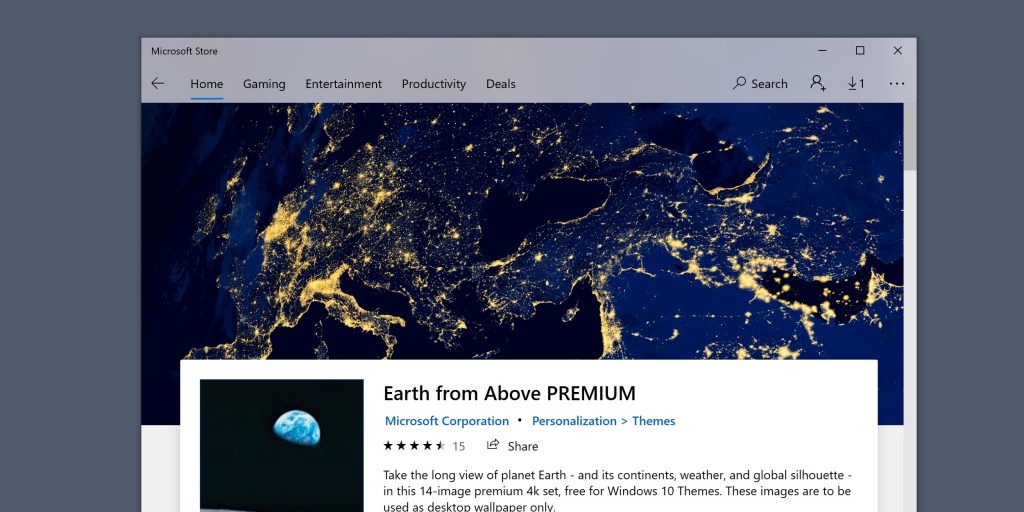 Темы для Windows 10: Earth from Above