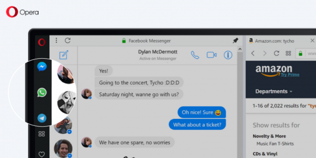 ����� Opera ������ ������� � ���� ��� �������