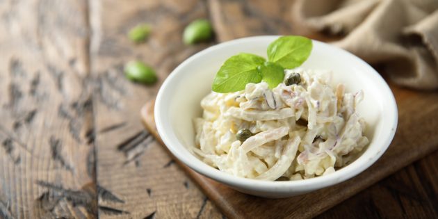 Squid and Cream Cheese Salad Recipe