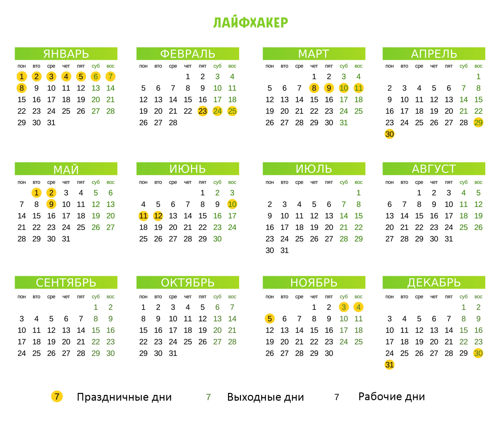 Календарь на Август 2018 года