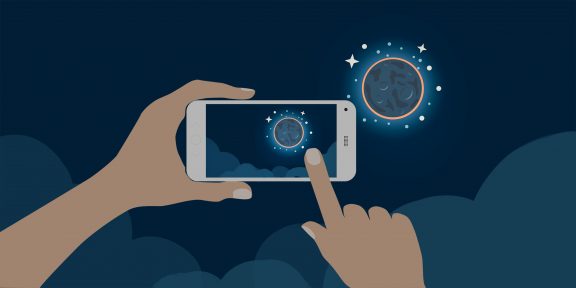 Как сделать крутое фото затмения на смартфон