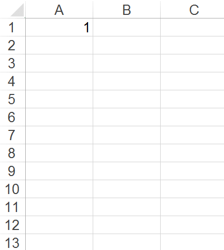 Автозаполнение чисел в Excel