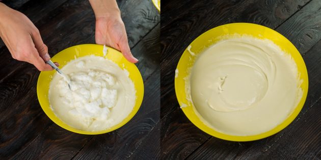 Как приготовить тирамису: соедините сырную смесь с белками
