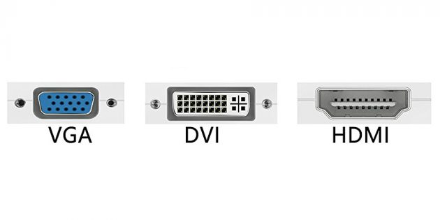 Как подключить компьютер к телевизору через кабель: виды портов