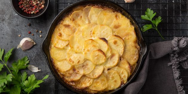 Рецепты картошки с мясом в духовке: Картофельный гратен с фаршем
