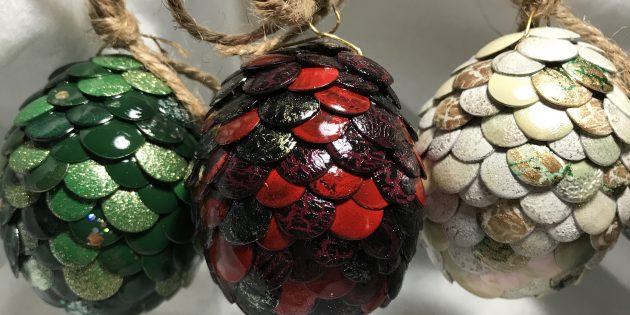 Новогодние игрушки своими руками: Яйца драконов из «Игры престолов»