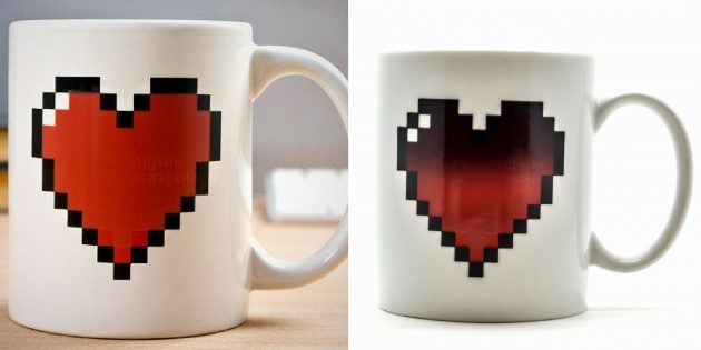 Подарки парню на 14 февраля: Чашка с сердцем