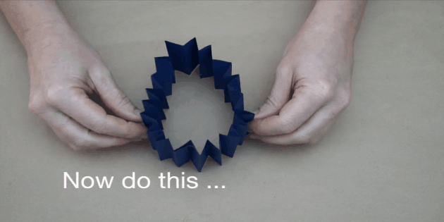 Как сделать подарки на 23 Февраля своими руками: сделайте круг из гармошек