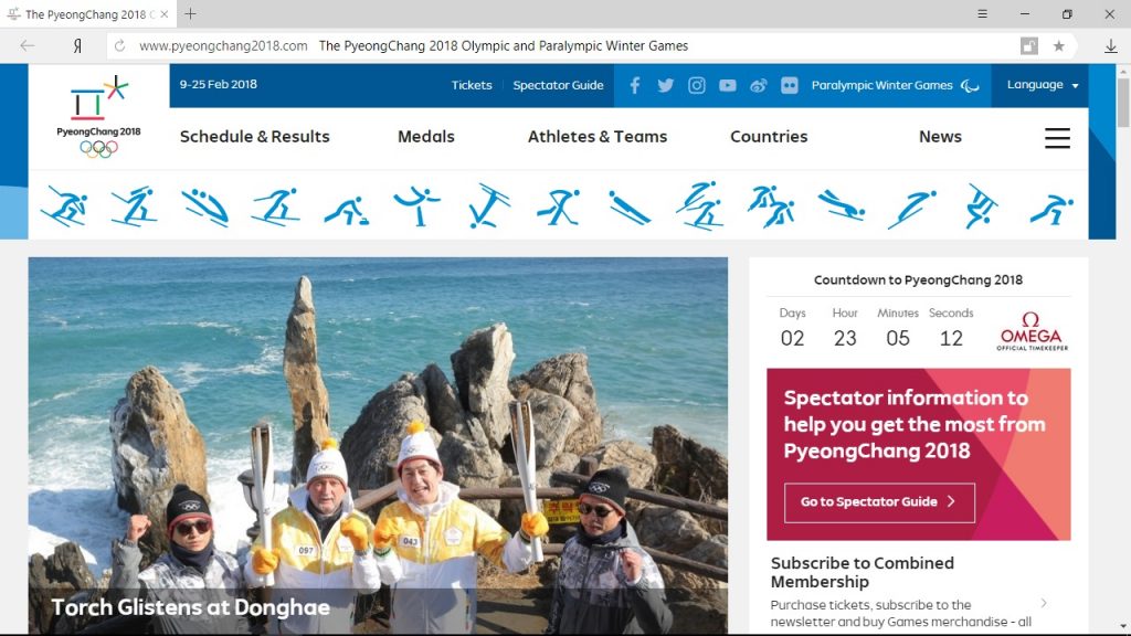 The PyeongChang 2018 Olympic and Paralympic Winter Games