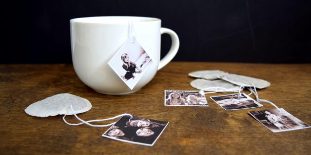 Подарки на 8 Марта своими руками: Чайные пакетики с фотографиями
