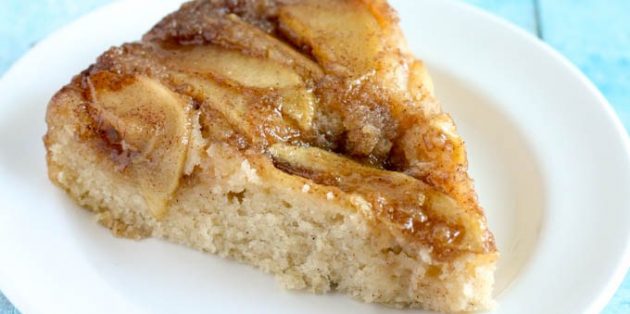 Рецепты с яблоками: Перевёрнутый яблочный пирог
