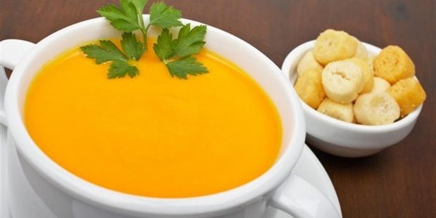 Суп-пюре с морковью и картошкой