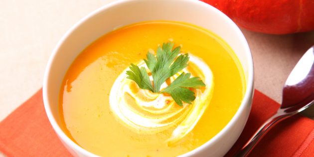Рецепты крем-супов: Тыквенный крем-суп