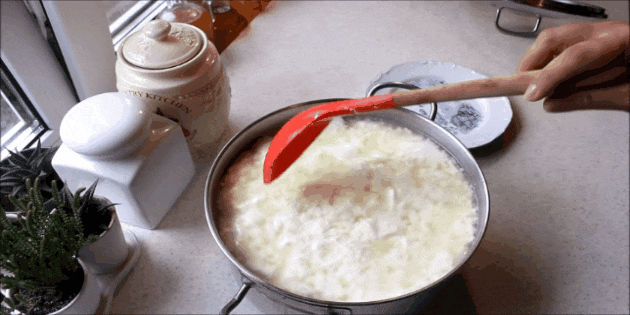 Как сделать домашний творог из молока и лимона
