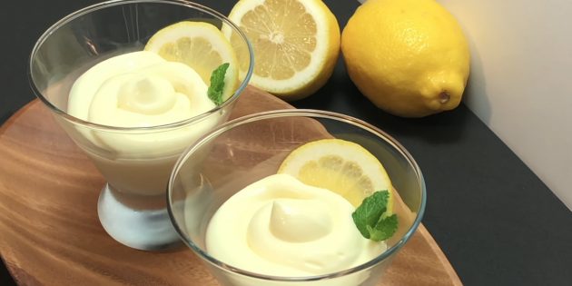 Что приготовить с лимоном: Лимонно-сливочный мусс
