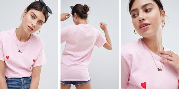Модные женские футболки из европейских магазинов: Футболка Missguided с круглым вырезом
