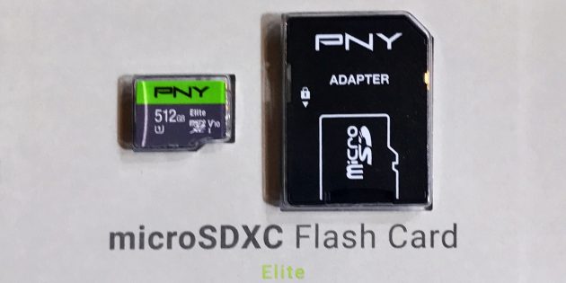 MicroSD PNY на 512 ГБ