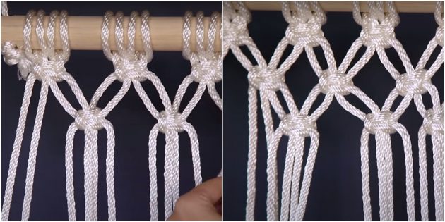 Кресло-гамак на рейках в технике макраме своими руками: продолжайте плетение