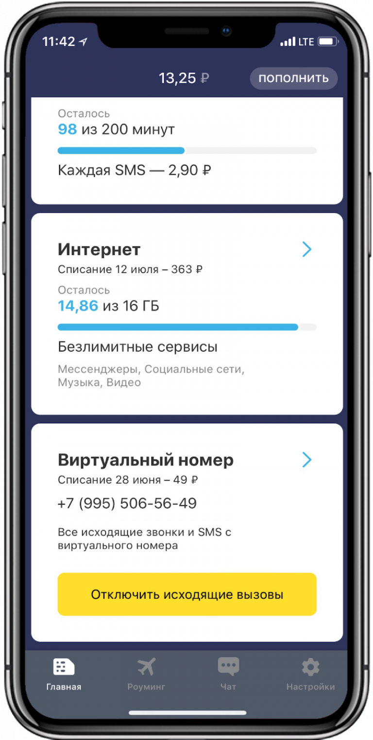 Временной номер телефона