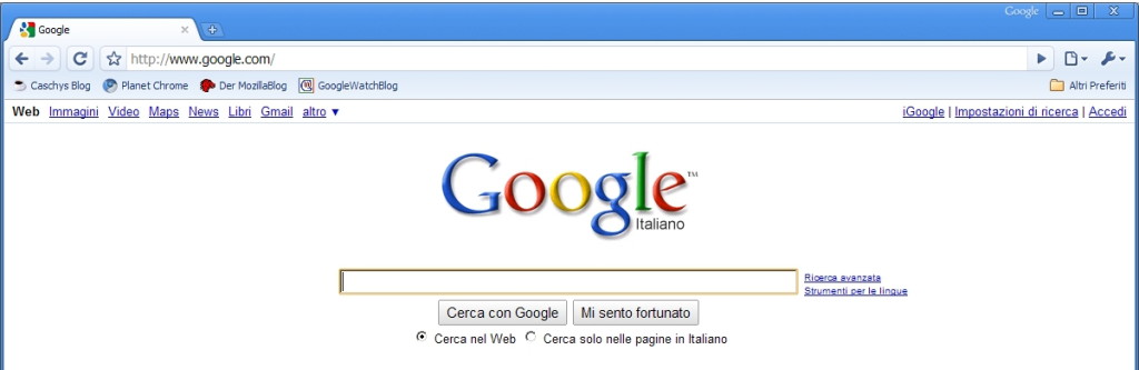 Новый дизайн Google Chrome