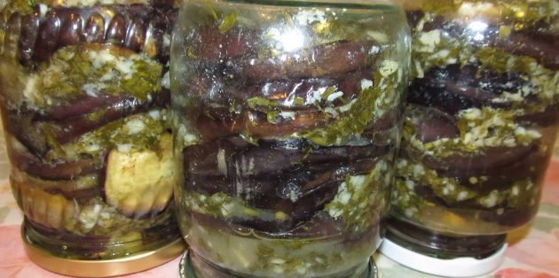 Вкусные баклажаны на зиму: Жареные баклажаны с чесноком и зеленью