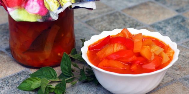 Рецепты лечо: Классическое лечо из болгарских перцев и помидоров