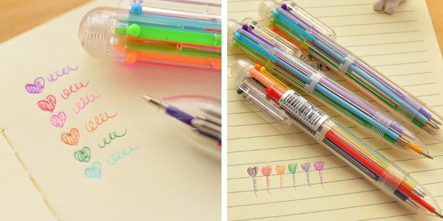 Многоцветная шариковая ручка