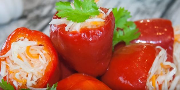 Recipes: Pickled Peppers Stuffed with Cabbage and Carrots