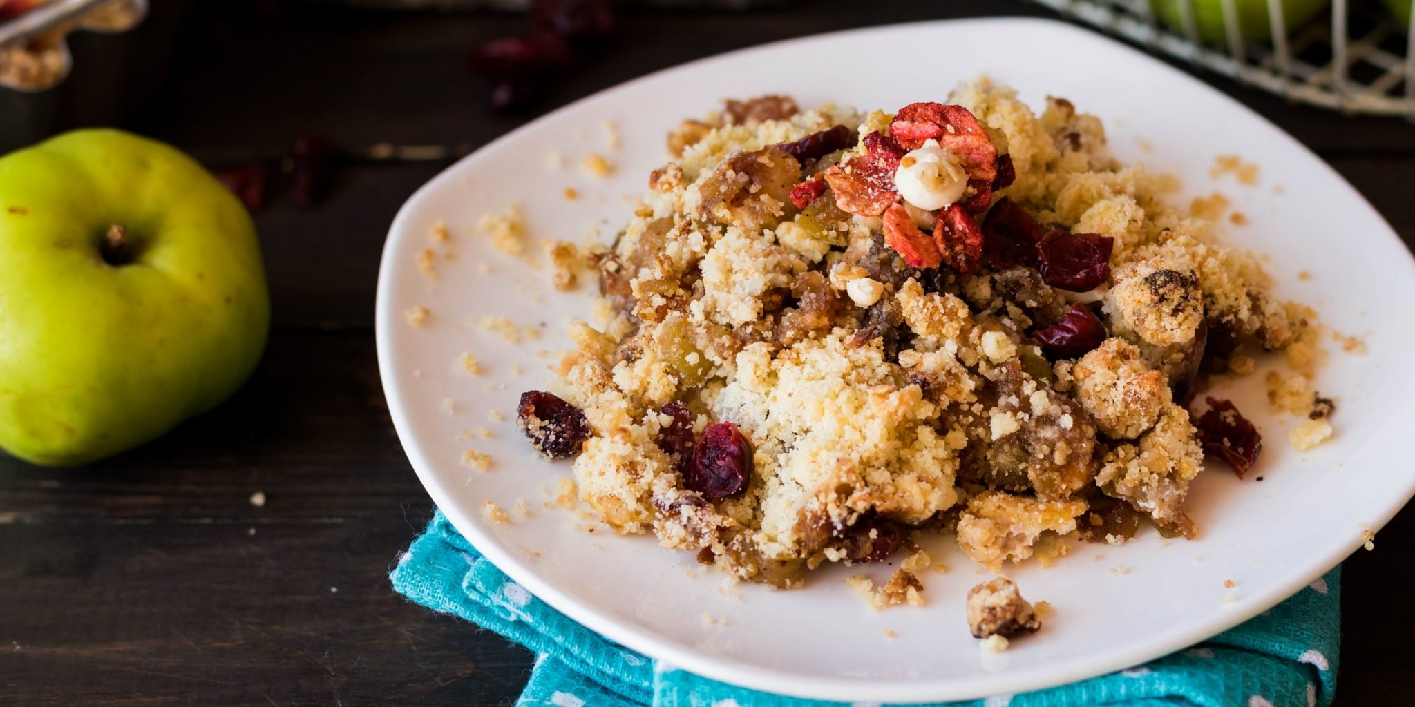 Skinnytaste apple cranberry crumble