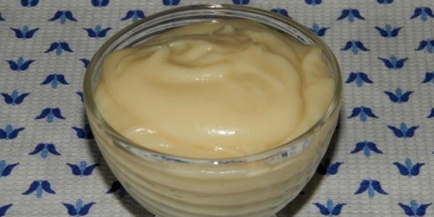 Рецепт заварного крема без яиц