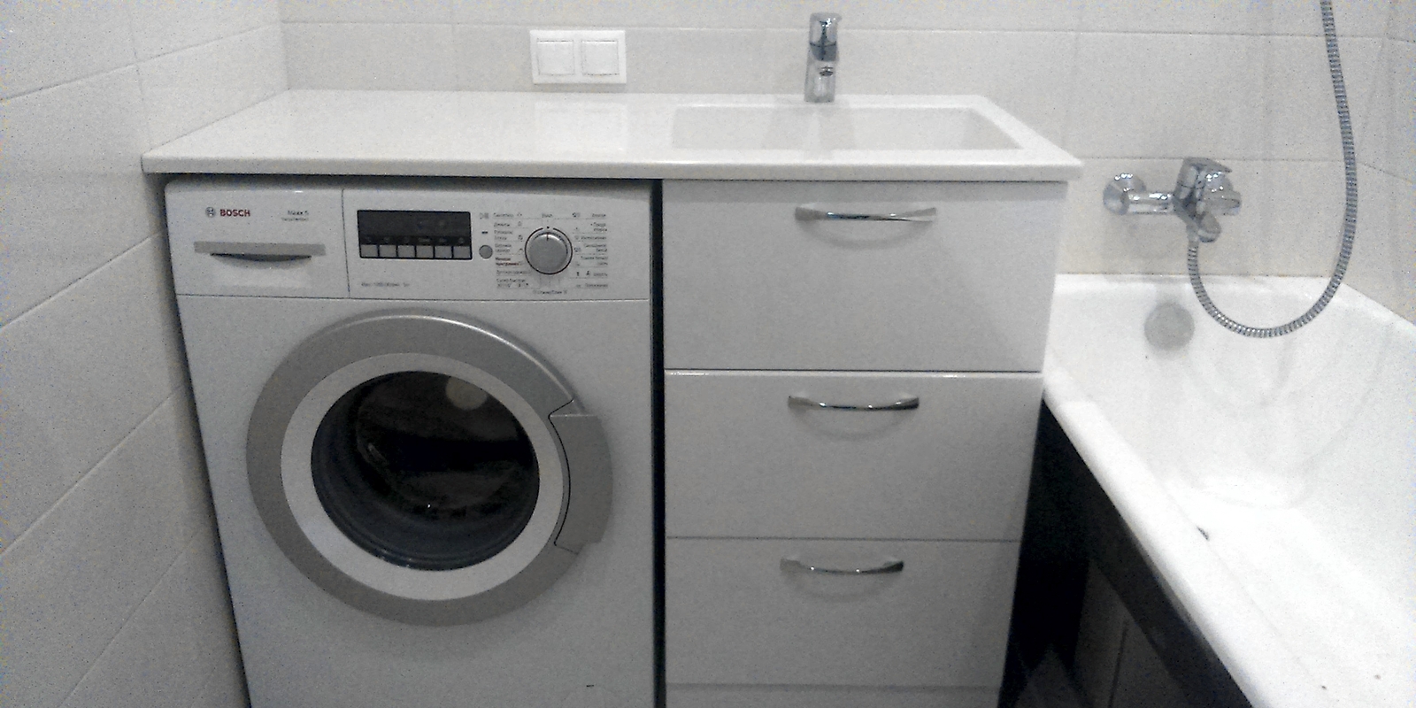 Как подключить стиральную машину на кухне к раковине