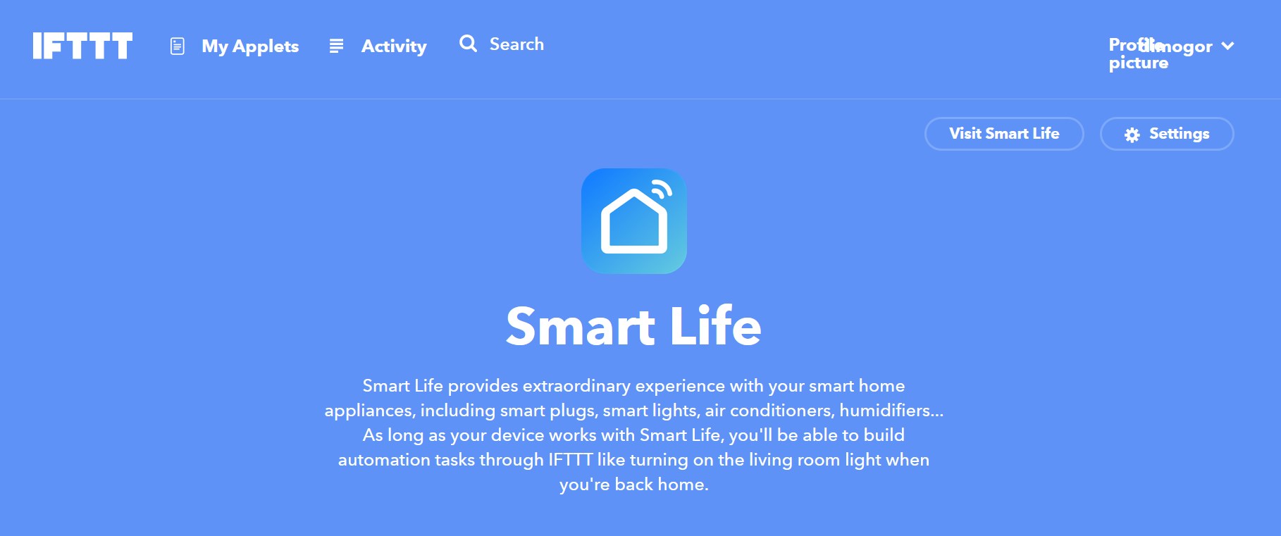 Добавить smart life