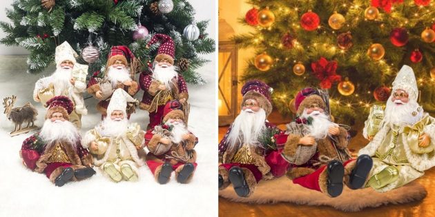 Новогодние украшения: фигурка Санта‑Клауса