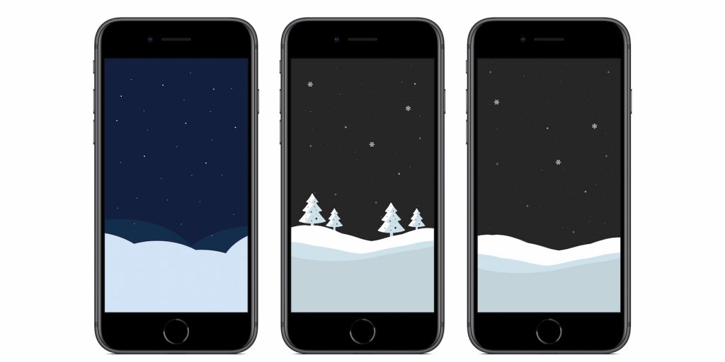 Оригинальные обои iPhone: новогоднее настроение