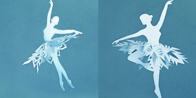 Как сделать снежинки-балеринки своими руками