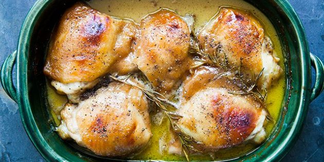 Как приготовить курицу в духовке: Куриные бёдрышки в горчично-медовом соусе