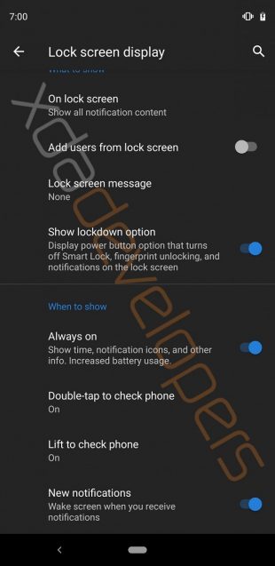 Android Q: блокировка экрана