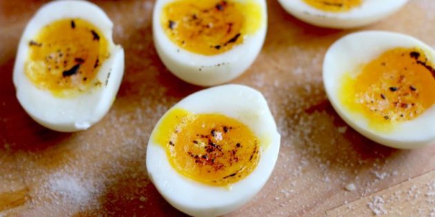Блюда из яиц: варёные яйца