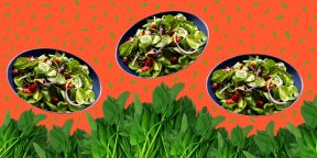 Вкусные салаты со шпинатом