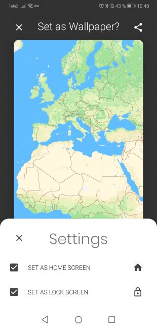 Cartogram — обои для Android на основе карт Google: способы установки