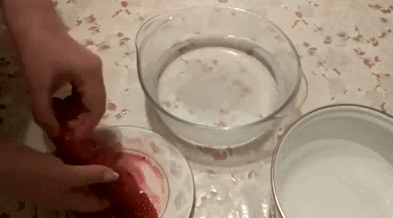 Как очистить икру от плёнки в соляном растворе