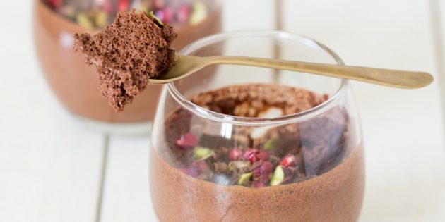 Аквафаба в кулинарии: шоколадный мусс