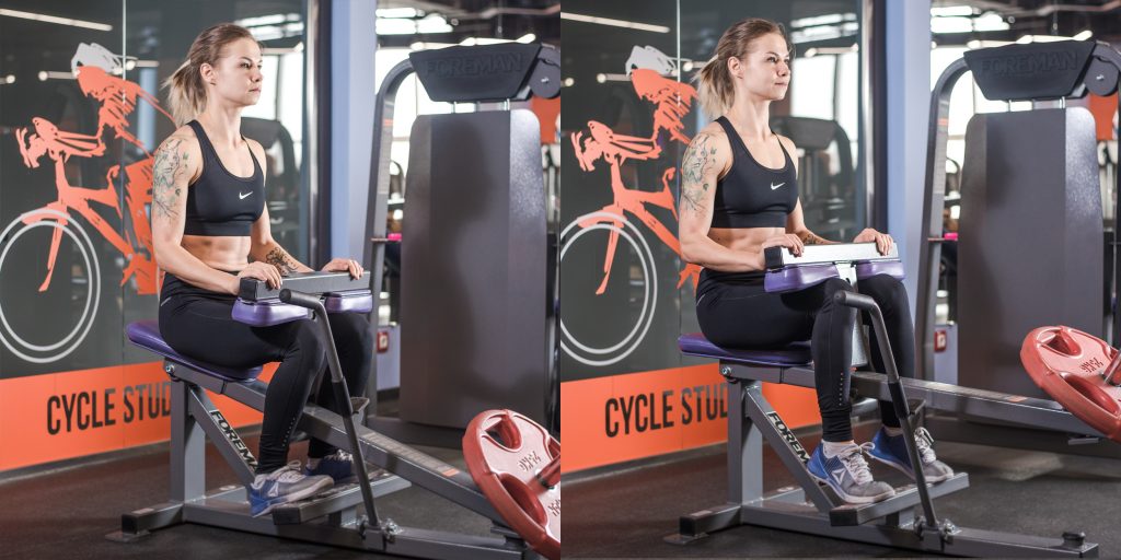 Как накачать ноги: подъёмы на носки сидя