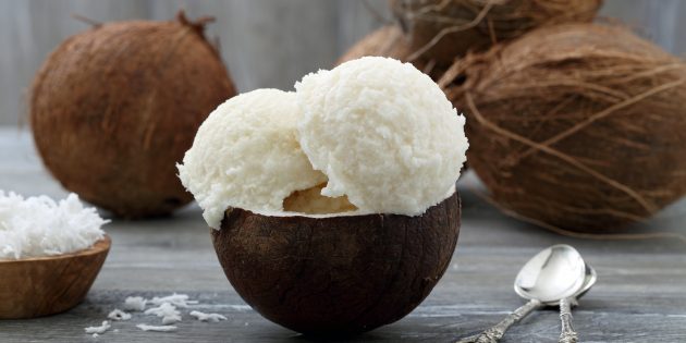как сделать кокосовое мороженое