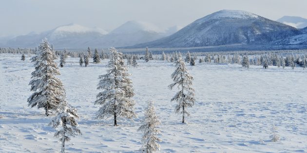 Красивые места России: Оймякон, Якутия