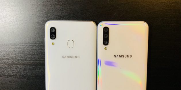 Samsung Galaxy A30 и Samsung Galaxy A50: задняя панель