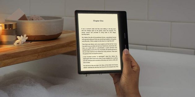 Новая читалка Amazon Kindle Oasis с возможностью настраивать цветовую температуру