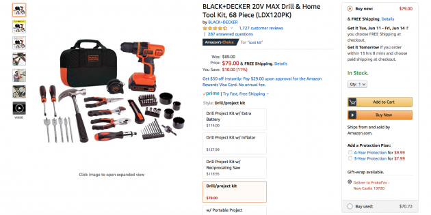 Mainbox: набор инструментов для дома Black &amp; Decker
